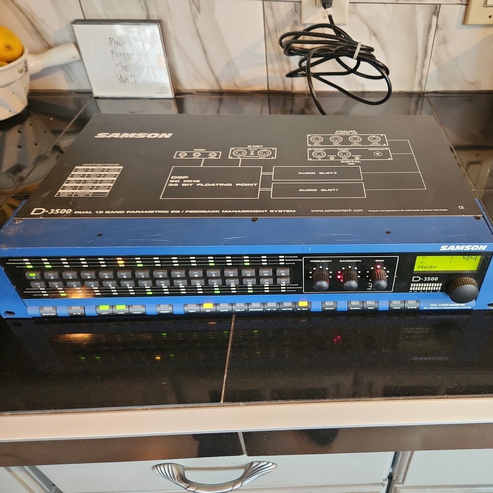SAMSON D-3500 🌈RaRe🌈 Parametric Equalizer/feedback management system