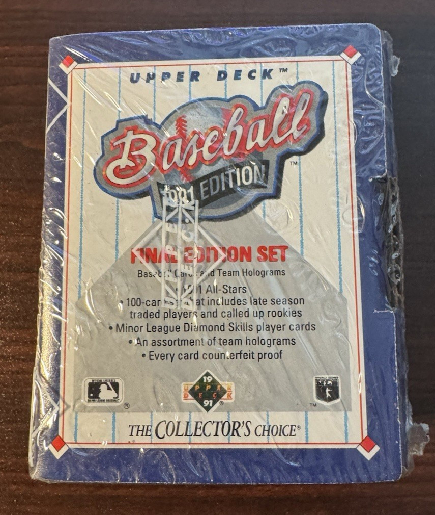 1991 Upper Deck Baseball Final Edition Set Pedro Martinez RC Sealed Mint!