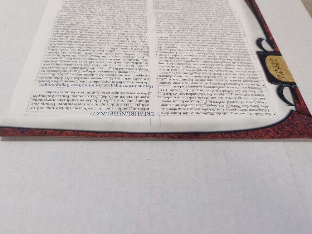 German Dungeons And Dragons Preview DM Sheet