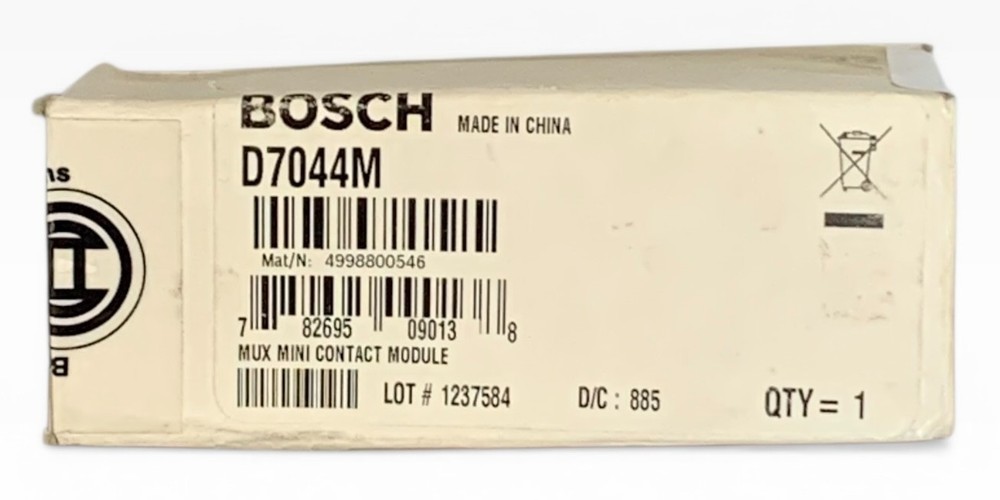 Bosch D7044M Multiplex mini single-input module, 12V