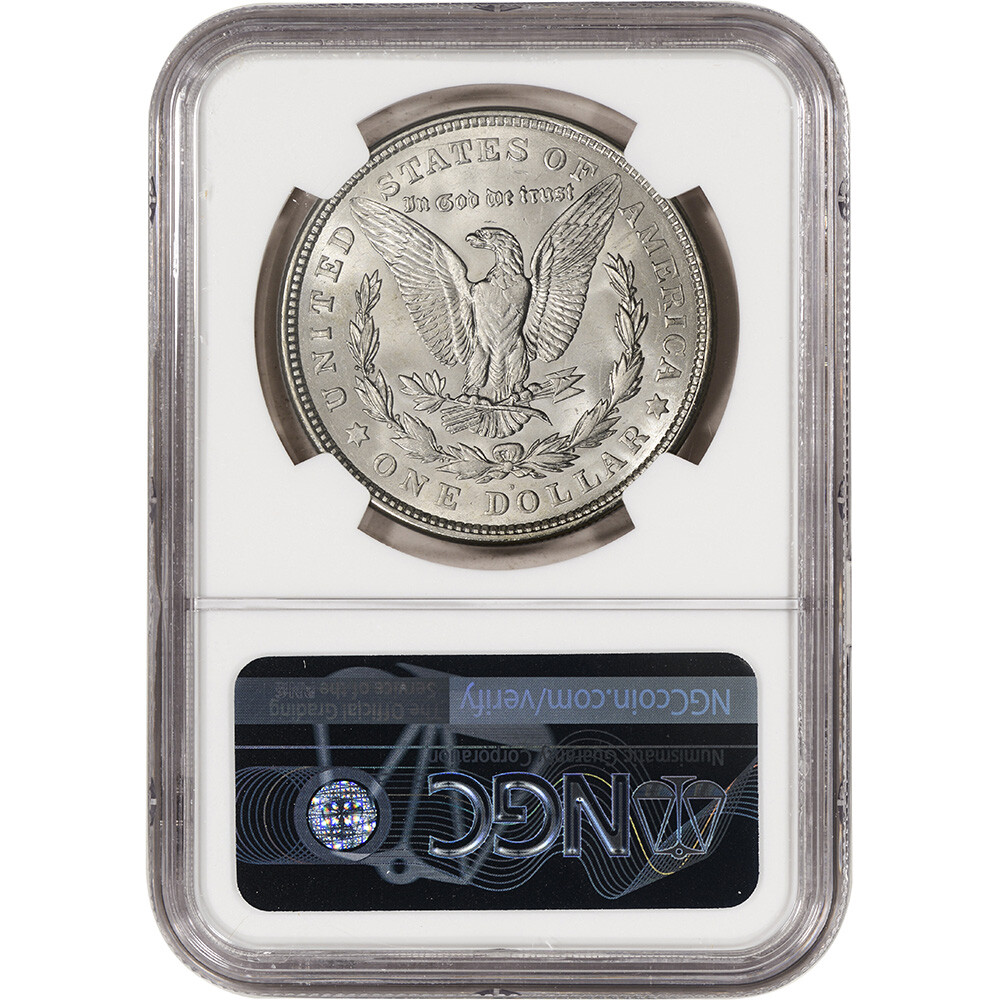 1921-D US Morgan Silver Dollar $1 - NGC Brilliant Uncirculated