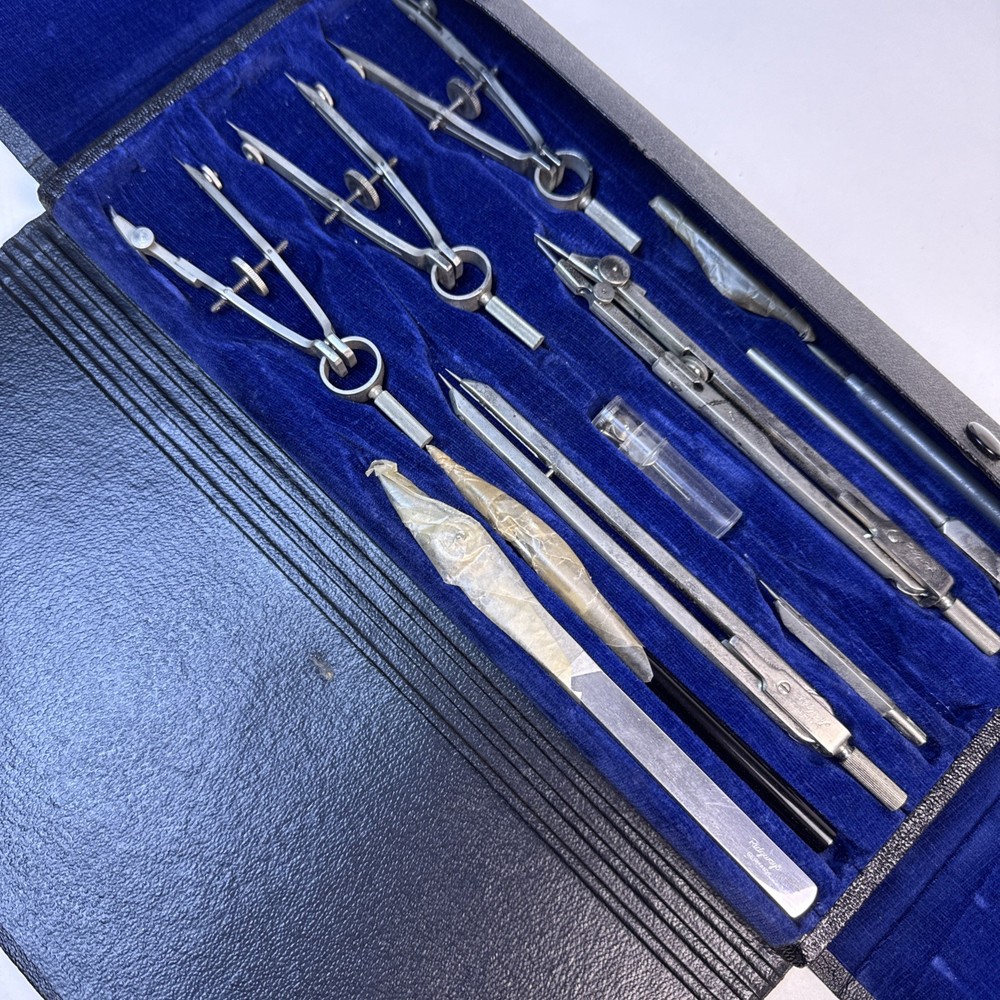 Vintage Ridgeway 13pc Drafting Tool Set