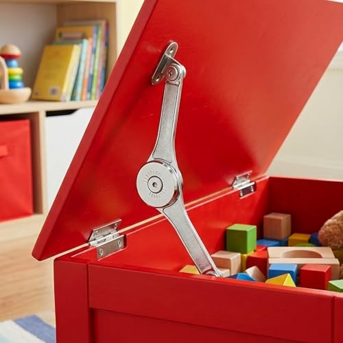 6 Pack Soft Close Lid Hinges, Lid Support Hinge with Hex Wrench Folding Lids