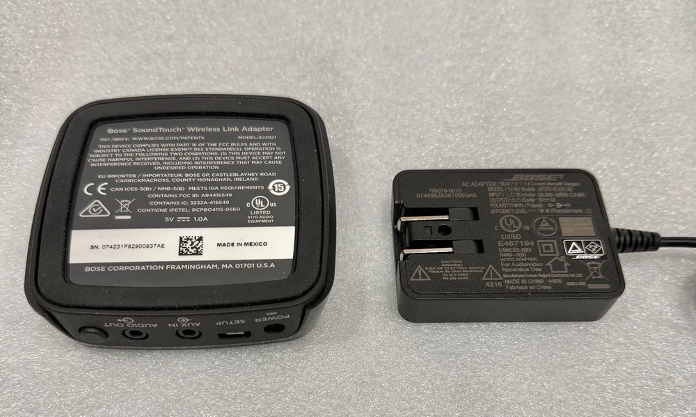 Bose SoundTouch Wireless Link Adapter Model #422921 Bluetooth WiFi Connectivity