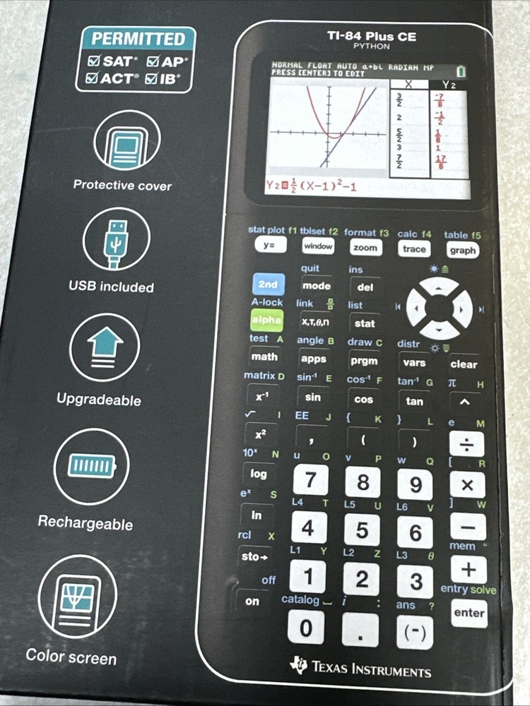 *NEW* Texas Instruments Ti-84 Plus CE PYTHON Graphing Calculator, Black