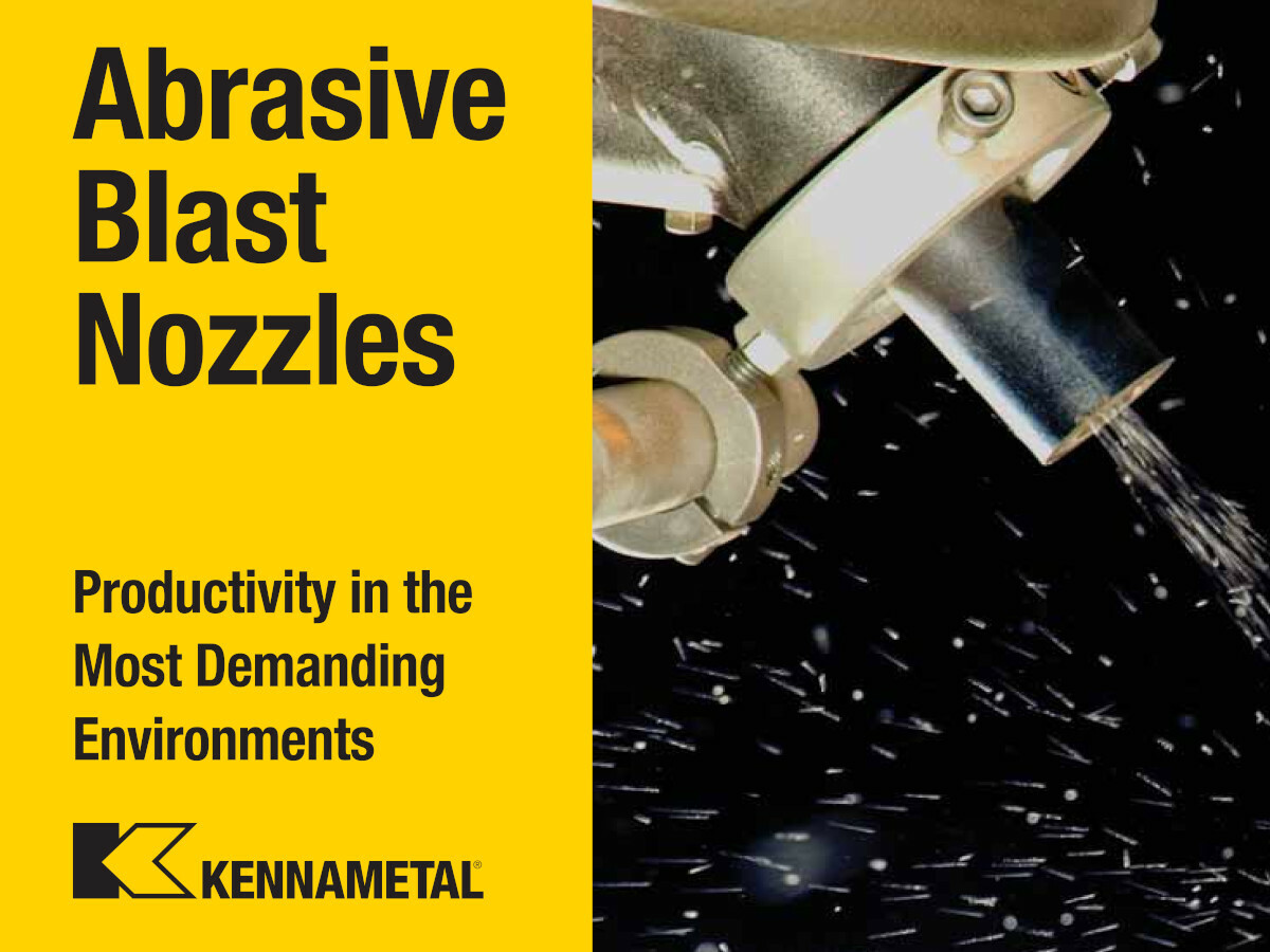 Large Ceramic Sandblaster Nozzle Assembly: C1 Nozzle Tip, Ball Valve & Holder