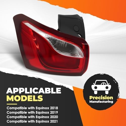 Driver Side Tail Light Assembly Compatible with 2018-2021 Equinox Left