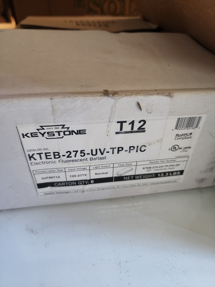 REPLACEMENT Ballast FOR KEYSTONE TECHNOLOGIES KTEB-275-UV-TP-PIC