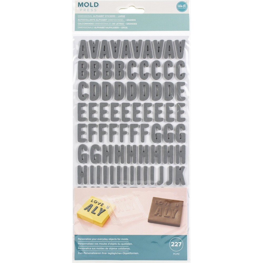 We R Mold Press Alpha Thickers-Large - 3 Pack