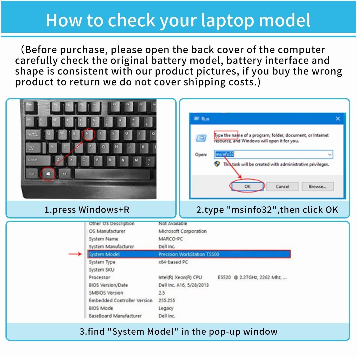 ✅F3YGT Battery For Dell Latitude 12 13 14 E7280 E7480 7480 7490 7380 7390 DM3WC