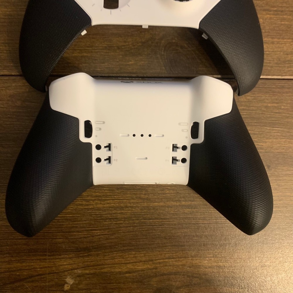 Microsoft Xbox Elite Series 2 White Controller New Front Faceplate & Back Shell