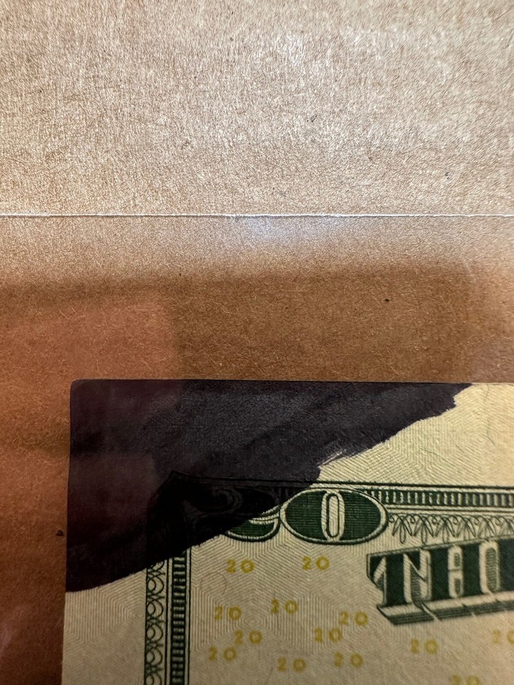 $20 BILL INK ERROR RARE