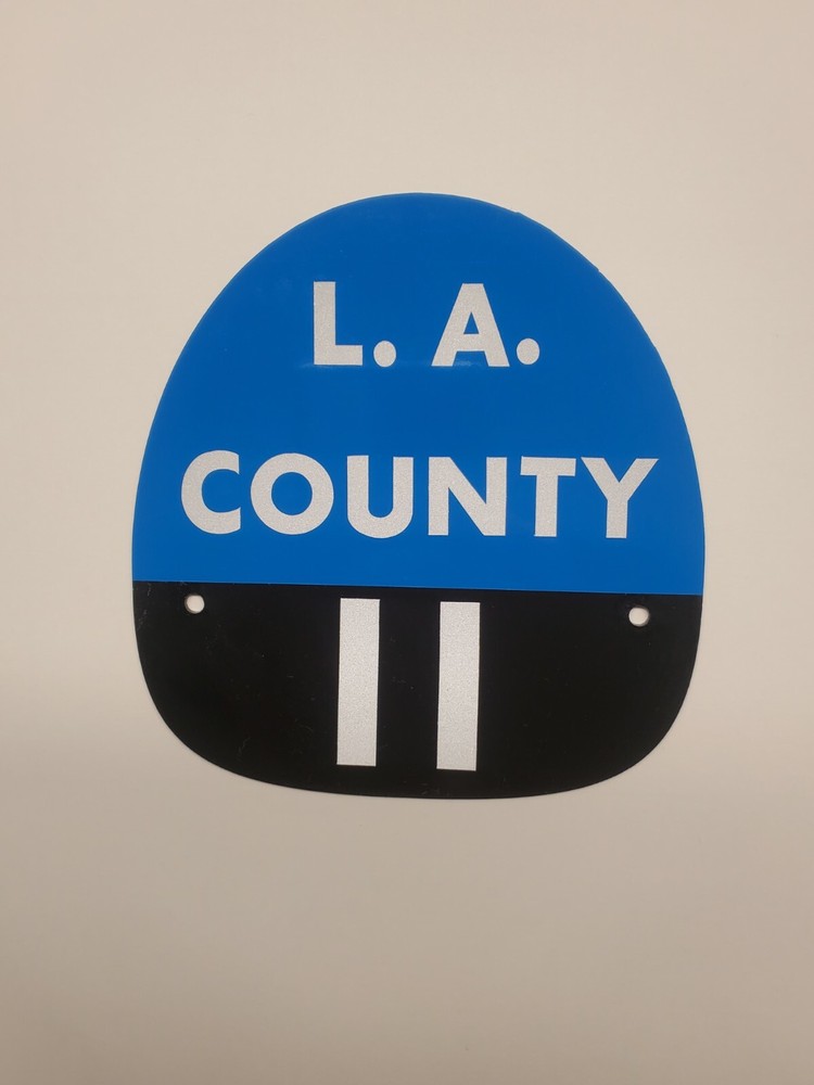 LA COUNTY 11 FIRE HELMET SHIELD