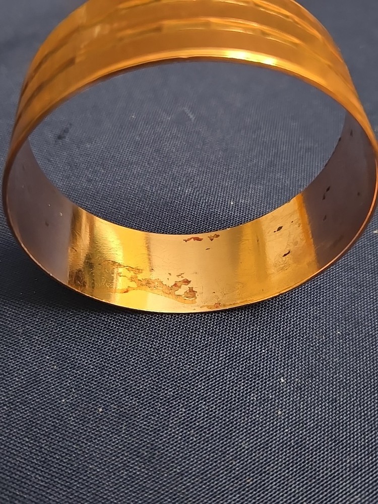 VTG Cooper Bangle Bracelet Etched Beautiful Design