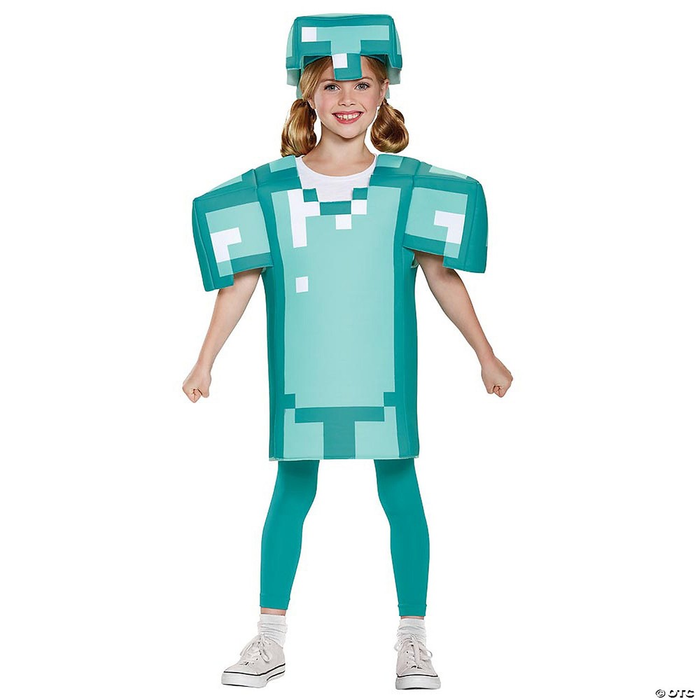 Armor Classic Minecraft Costume, Blue, Small (4-6)