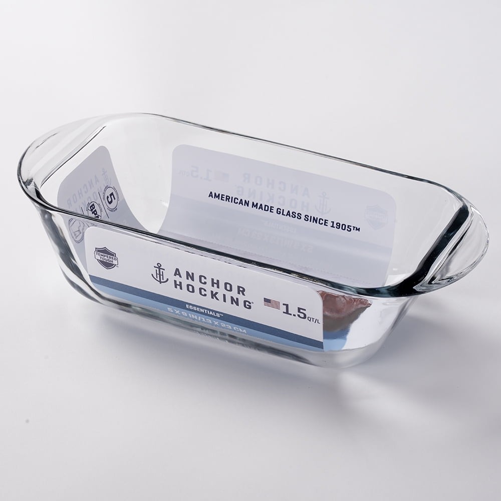 (6 pack) Anchor Hocking Glass Loaf Pan, 1.5 Quart