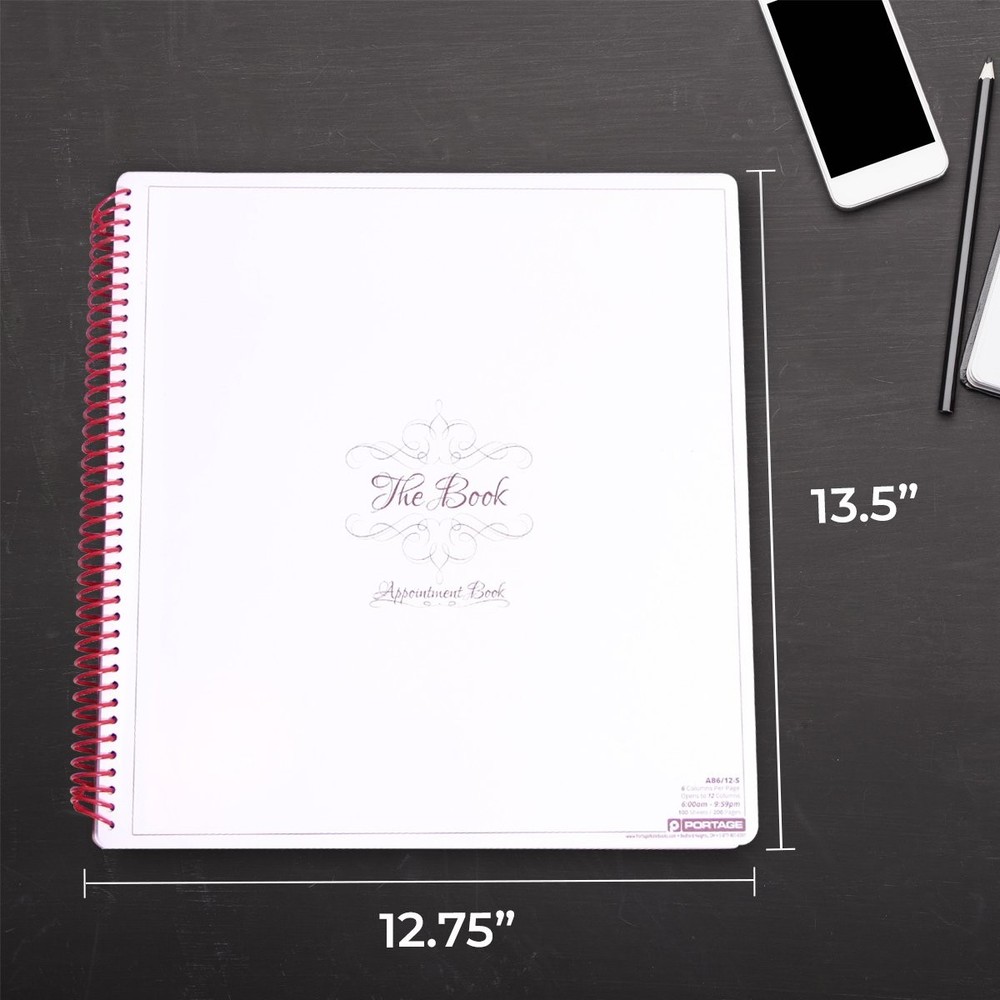 Notebook Planner 6 Column Appointment Book – for Scheduling Appointments