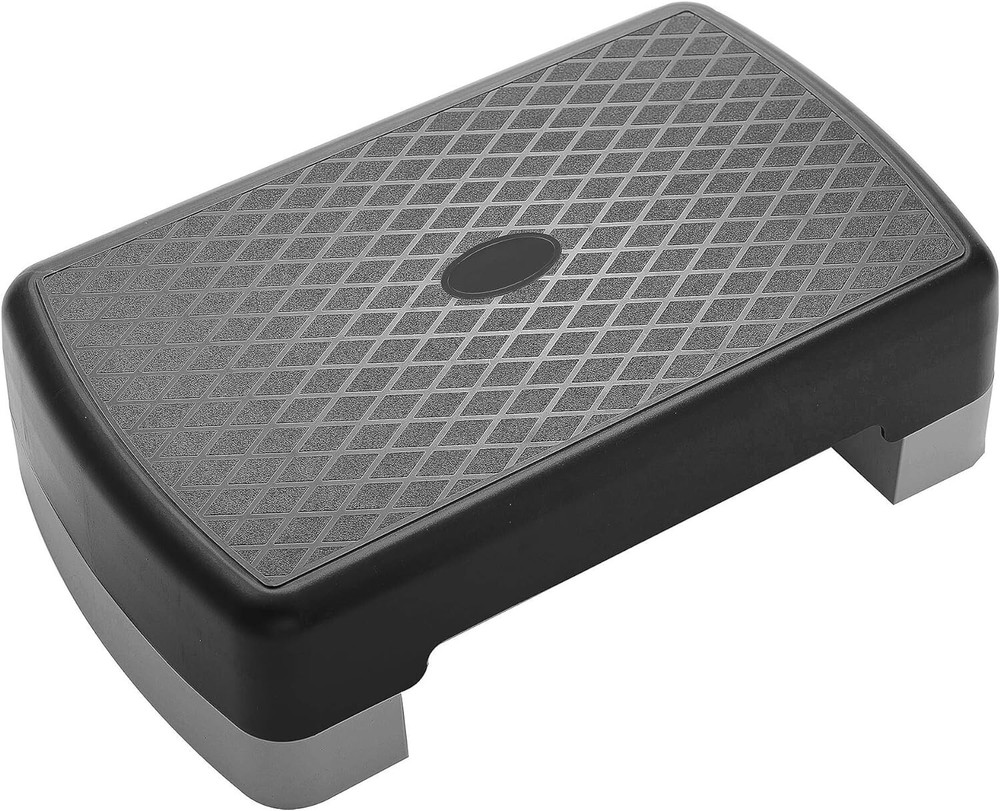 Aerobic Exercise Step Platform W/ 2 Risers Height-Adjustable Home Gym WeightLoss
