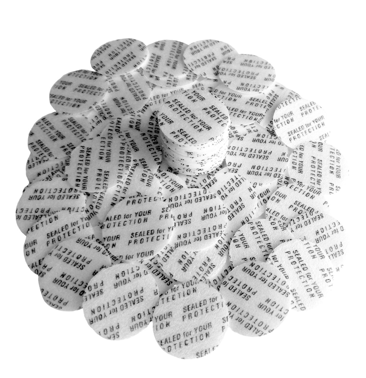 50mm (1.97") Pressure Sensitive Seal Liners MadeinUSA No Induction Sealer Needed