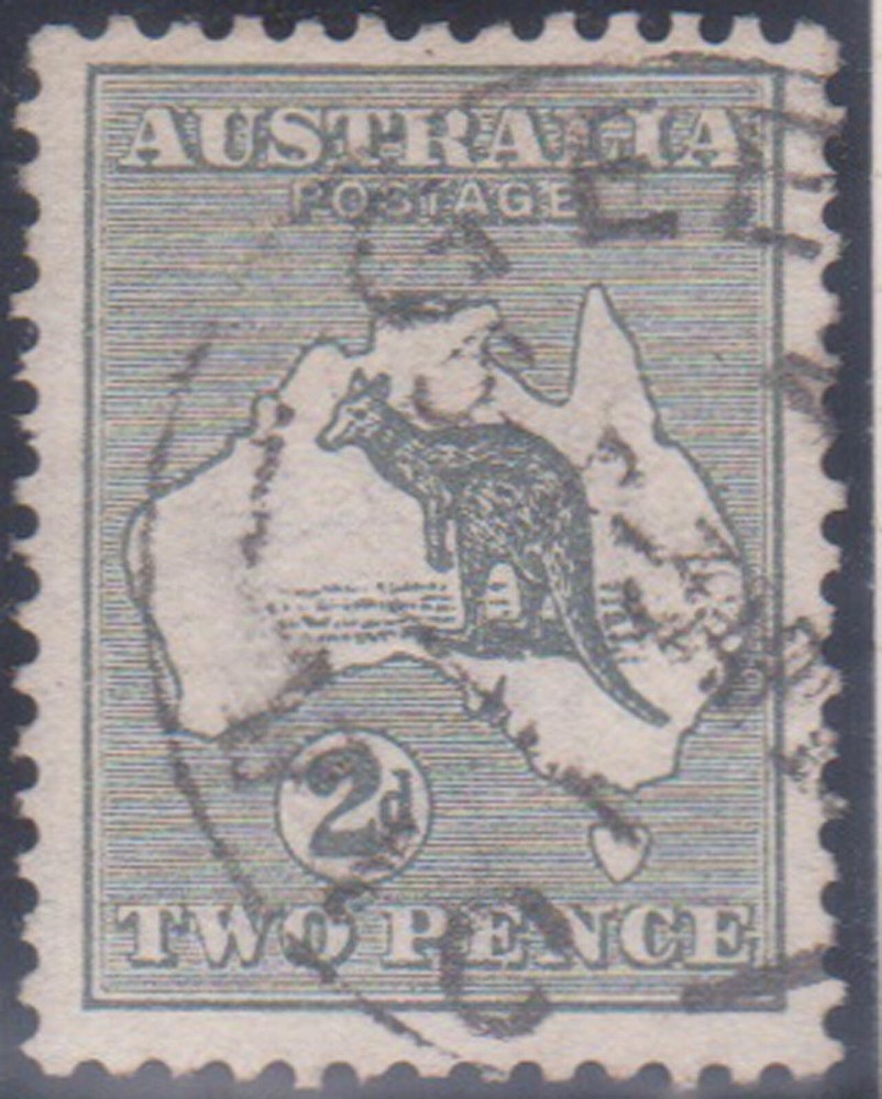 (F236-80) 1913 v2d grey DI Kangaroo stamp (CE)