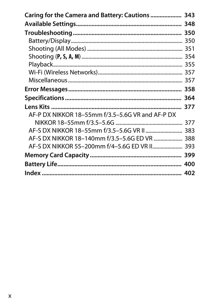 Nikon D5500 — Reference Manual User Guide — 1/2 Size, 5.5" x 8.5" Small Compact