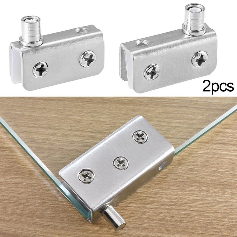 Metal Door Hinges Pack Pivot Accessory Adjustable Clip Cupboard