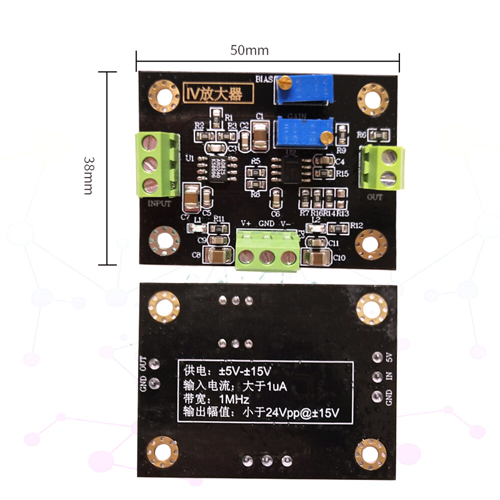 IV Conversion Amplifier Voltage Signal Amplifier Module Current To Voltage