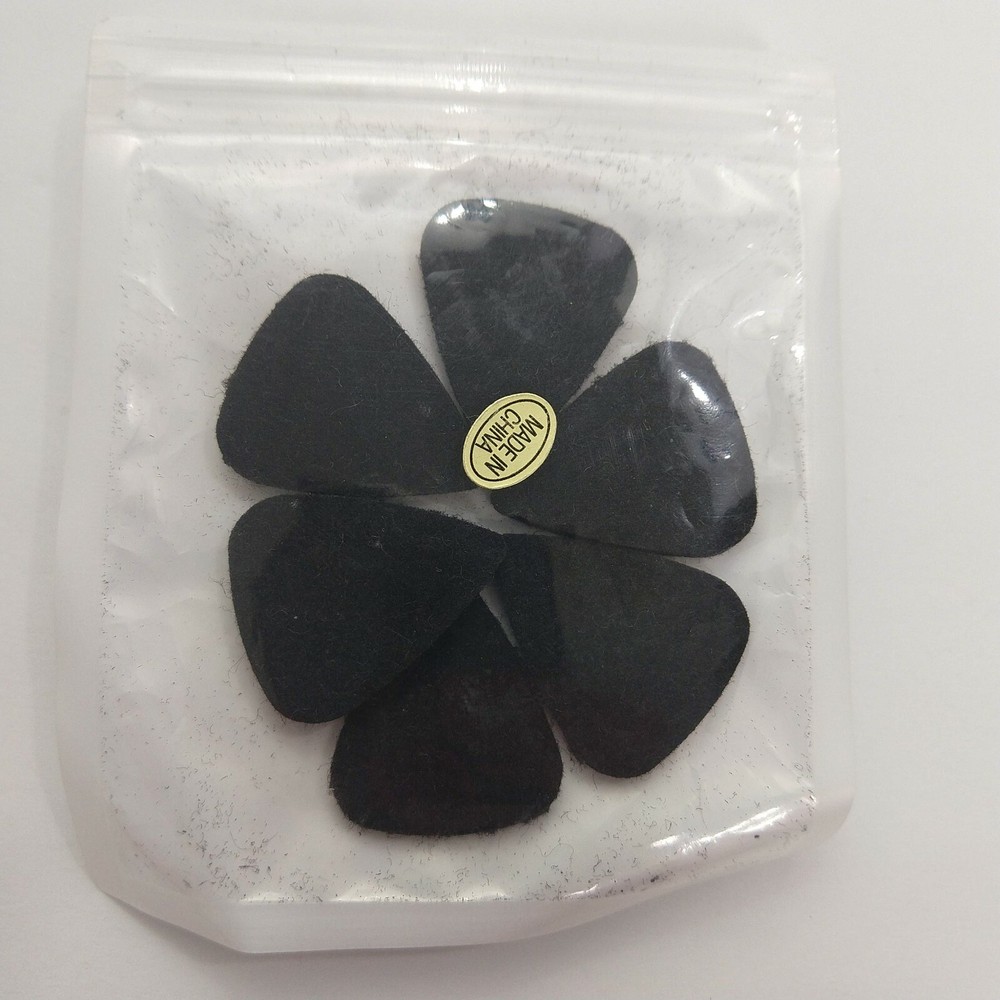 Ukulele Picks 6-pack Black New Eights Brand