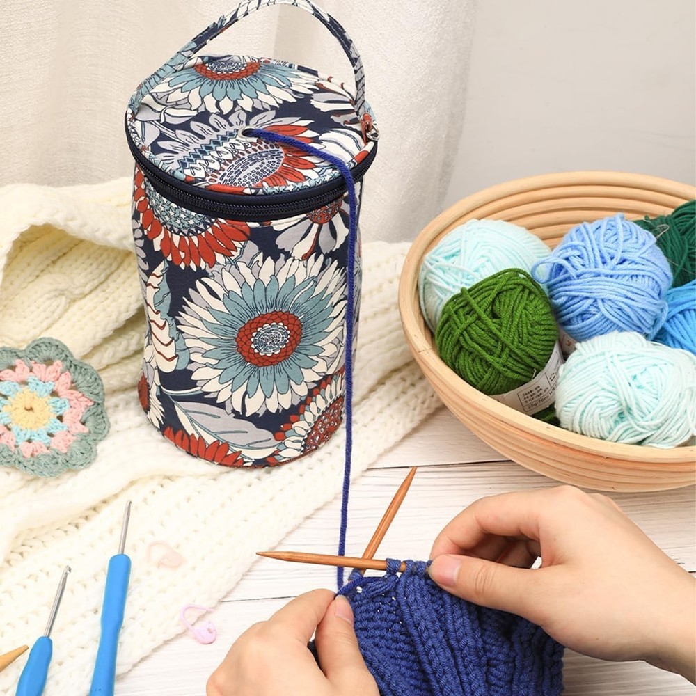 Versatile Yarn Organizer for Knitting Crocheting and Creative Projects Anywhere