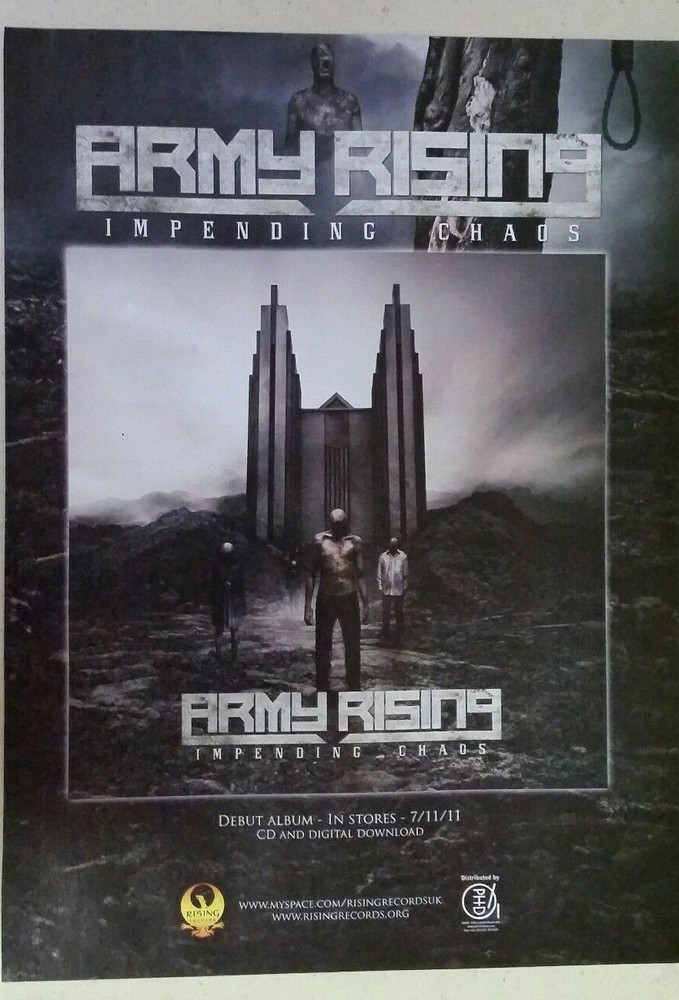 ARMY RISING "Impending Chaos" ~ Magazine PRINT AD 2011