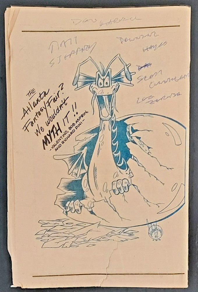 1986 Atlanta Fantasy Fair Program, Dorman Phillips cover
