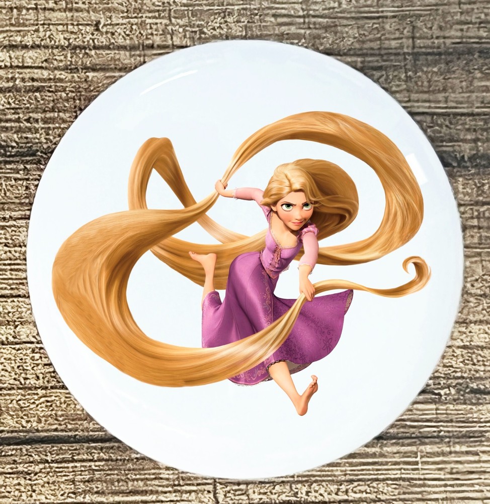 Rapunzel  Princess kitchen cabinet knobs white ceramic knob pull