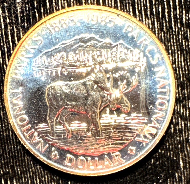 Canada 1985 silver proof dollar KM  143 choice BU