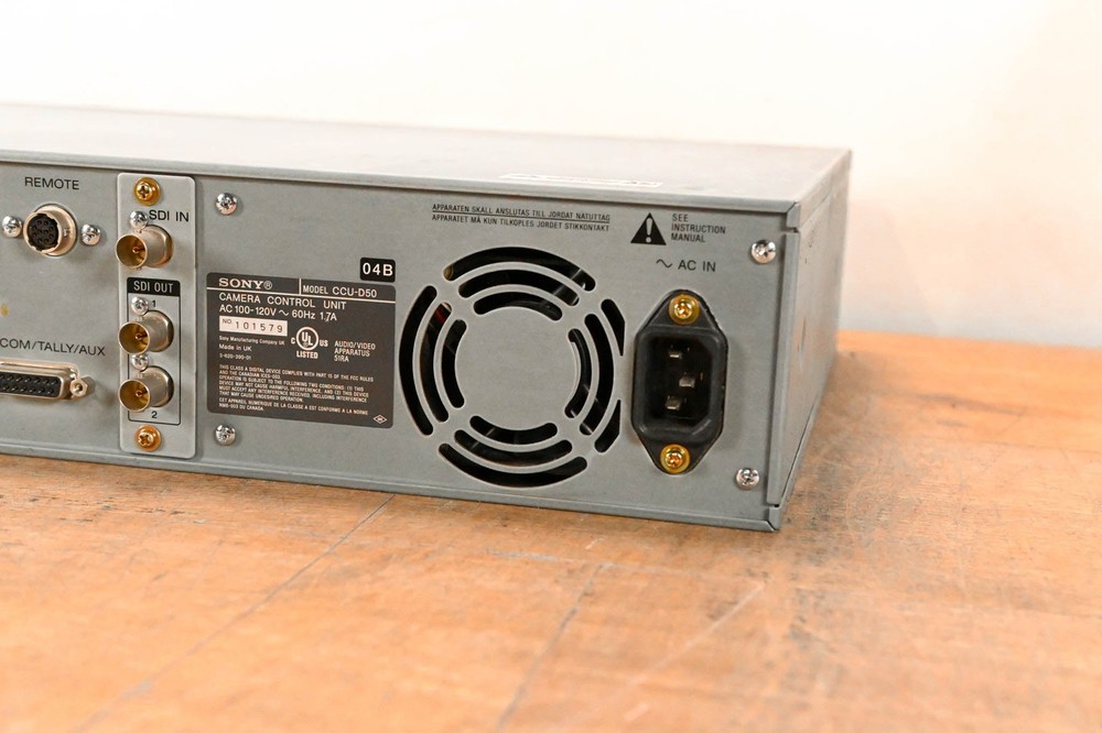 Sony CCU-D50 Camera Control Unit CG01Q7Z