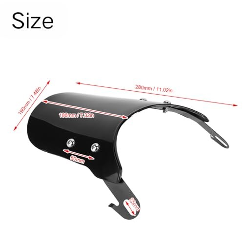 Motorcycle 5-7 Inch Headlights Universal Motorcycle Windscreen Wind Deflector