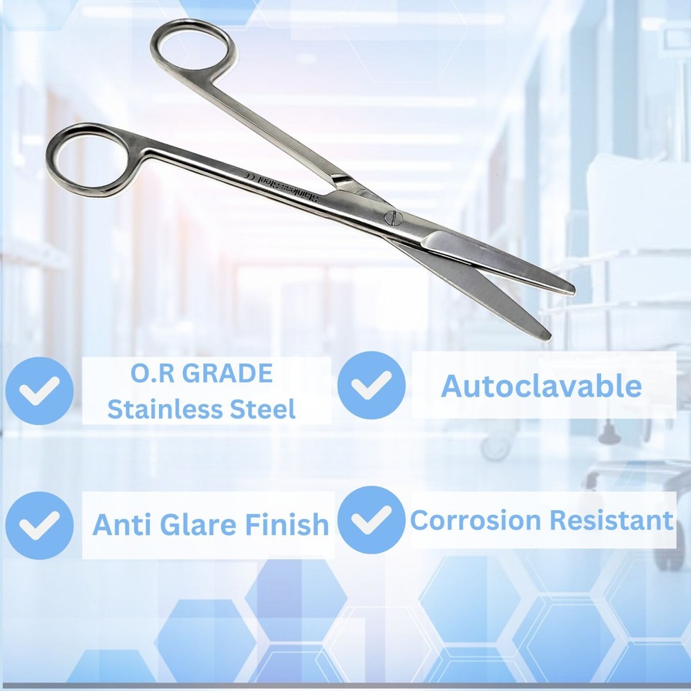 OR Grade Mayo Dissecting Scissors Straight 6.75" Microsurgical Lab Stainless CE