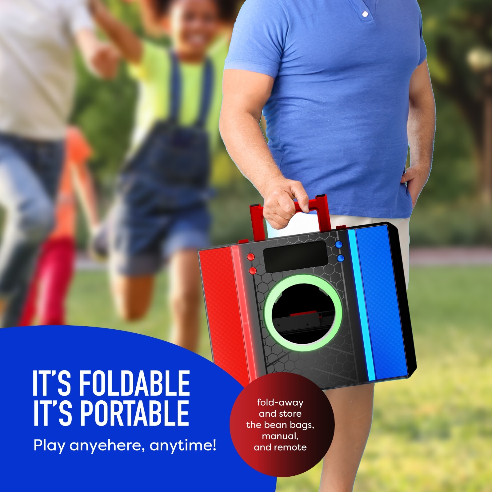 Electronic Cornhole Board Set, Remote, Cancellation Scoring System - OPEN BOX