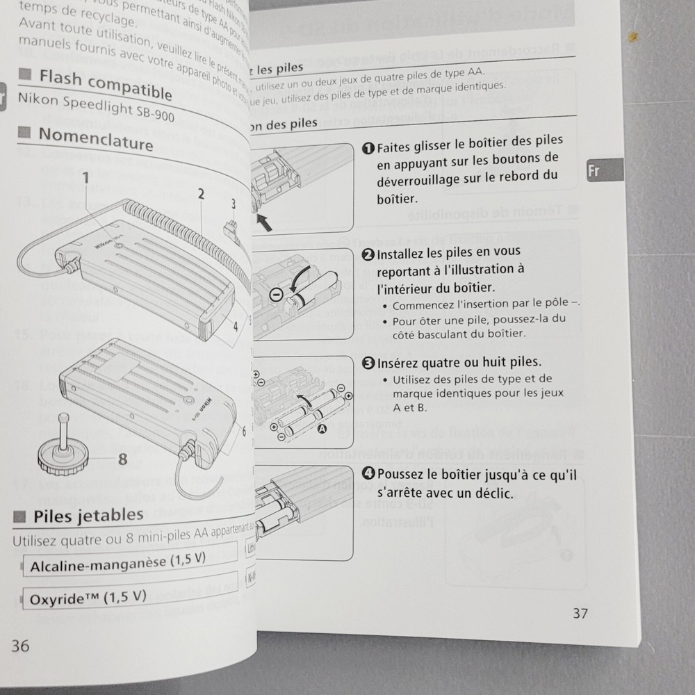 Nikon SD-9 User's Guide w/ Warranty Card