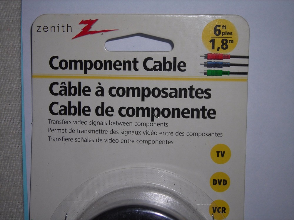 AmerTac Zenith VC1006COMPON Component Video Cable, 6 ft