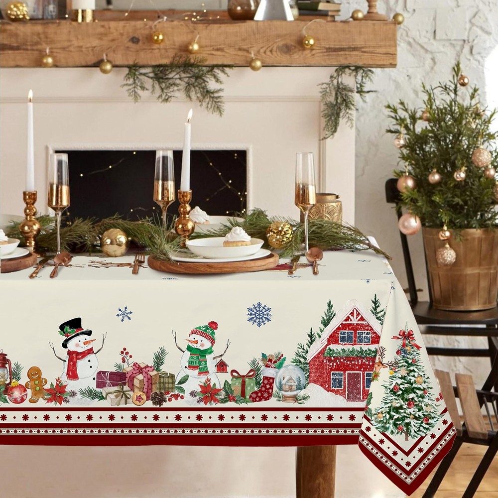 Yighty Rectangle Christmas 102" x 60" (Rectangular), Snowman