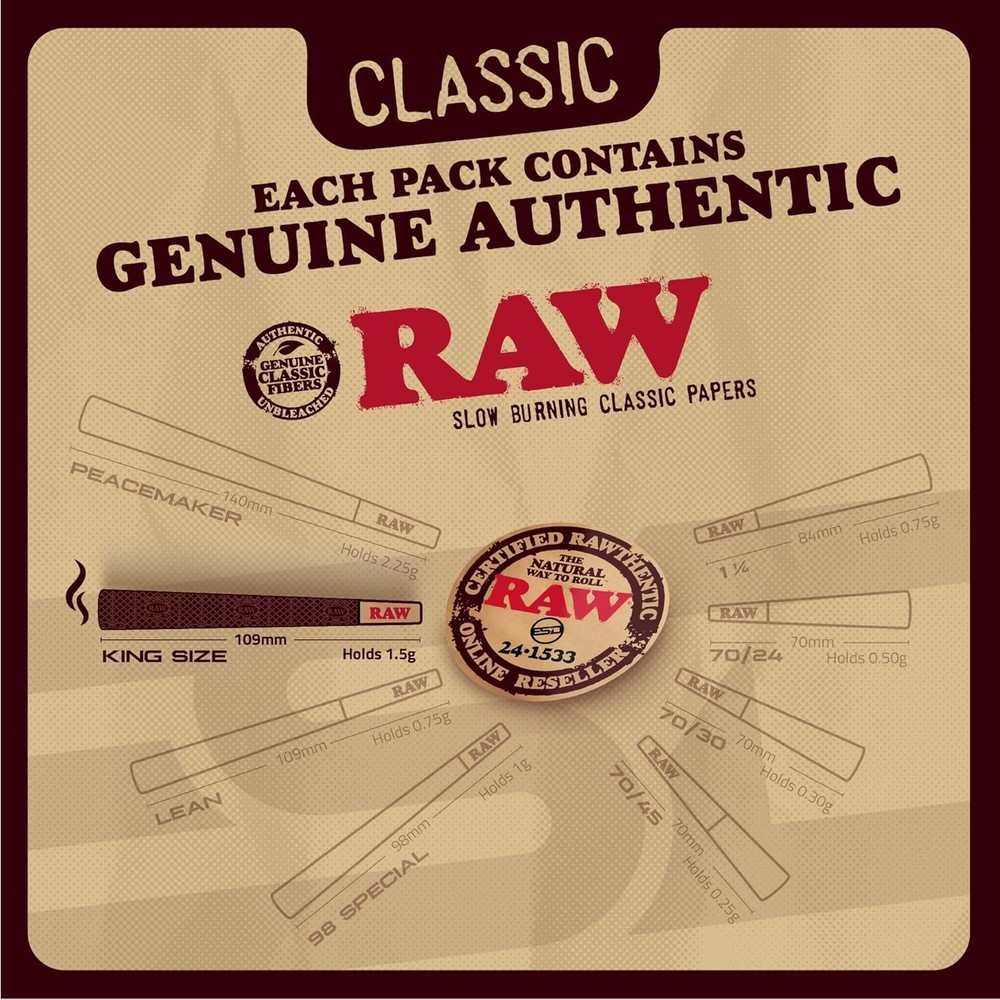 RAW Classic Cones King Size | 100 Pack & Cone Loader | Kit