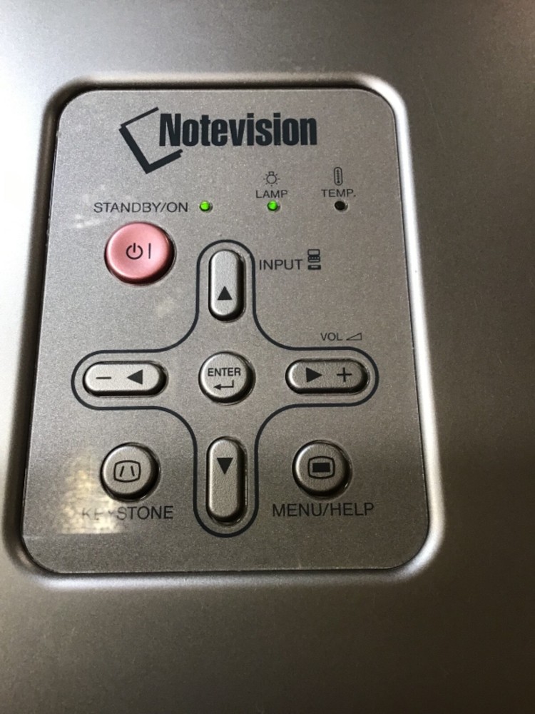 Sharp Notevision XR-10X Multimedia Projector W/ Lamp *Needs Bulb* No Remote