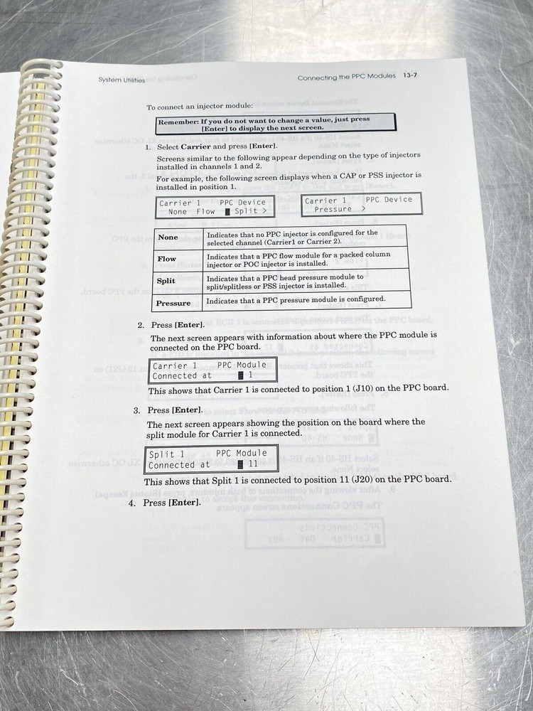 Perkin Elmer PE AutoSystem XL GC Volume 1 - Users Manual / Instructions Guide