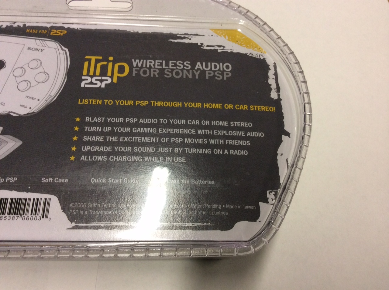 NEW Griffin iTrip PSP Wireless Audio FM Transmitter for Sony PSP