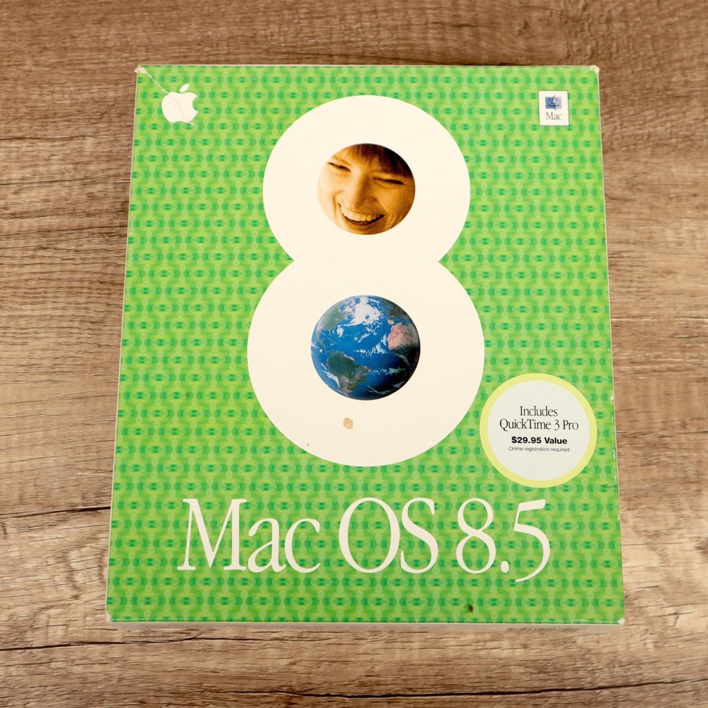 Apple Mac OS 8.5 Operating System - Retail Big Box CD-ROM with Manuals