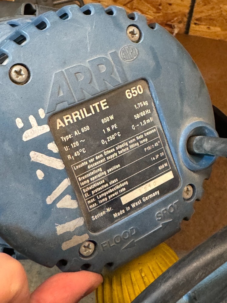 Arri 650 Tungsten Fixtures