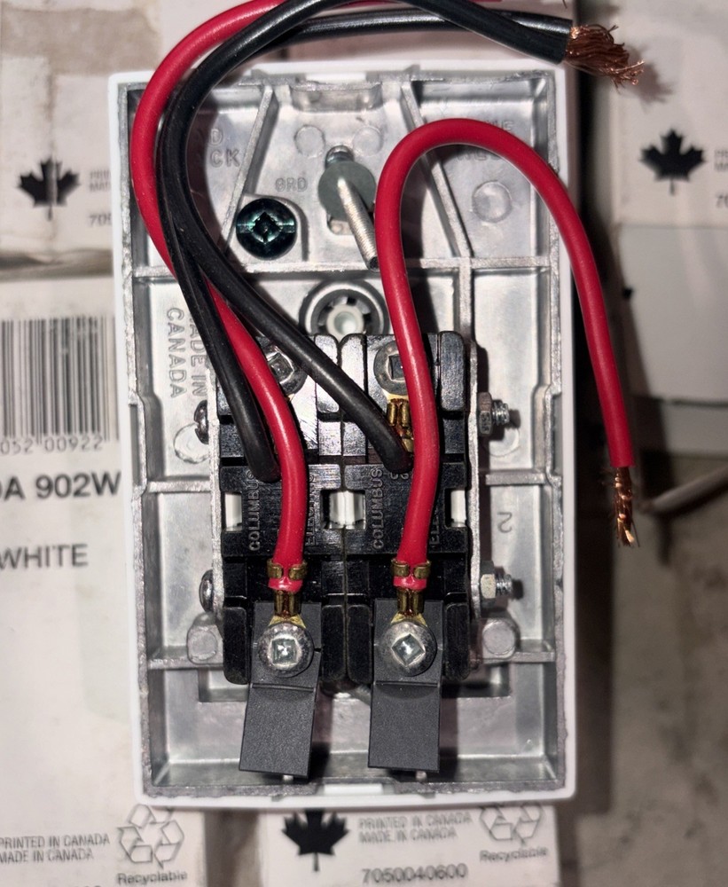 Dimplex TD902W Line Voltage Wall Thermostat Kit Stat Double Pole DPST
