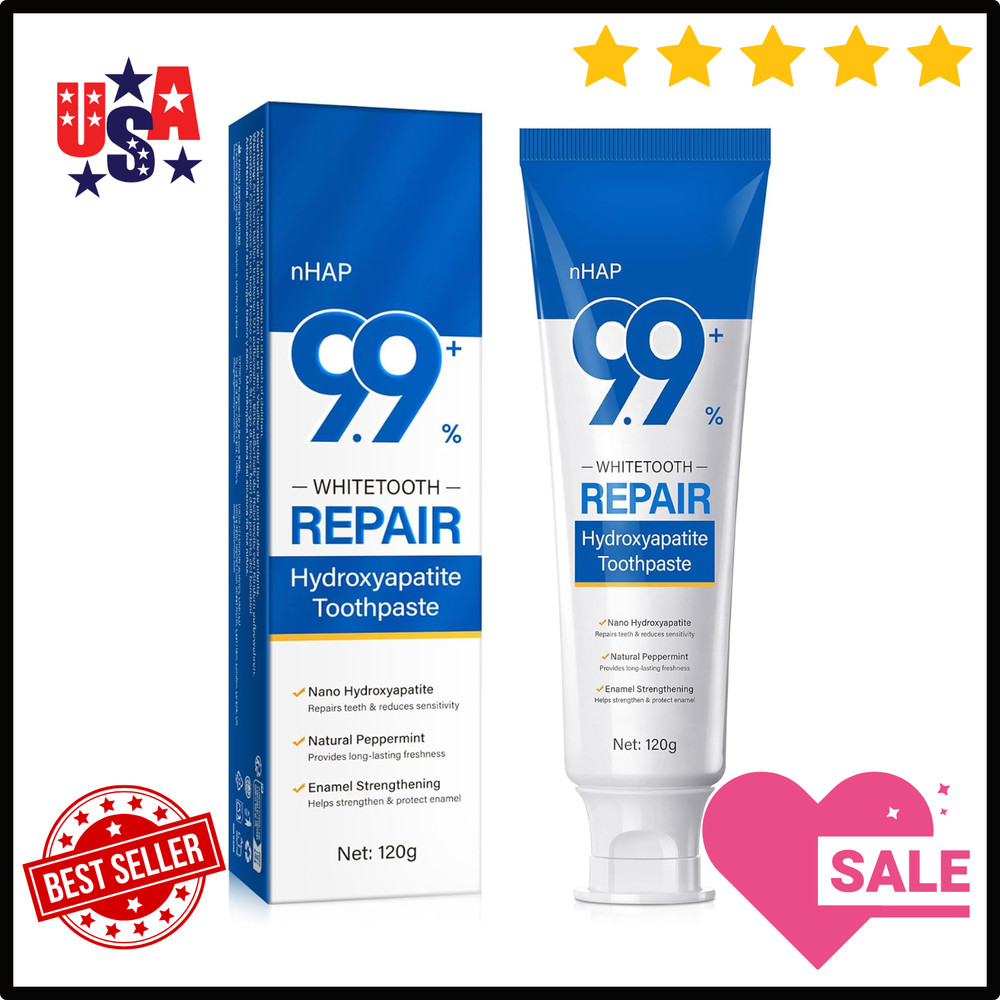 9.9% Hydroxyapatite Toothpaste, 4.23 Oz Nano Hydroxyapatite Toothpaste for Ename