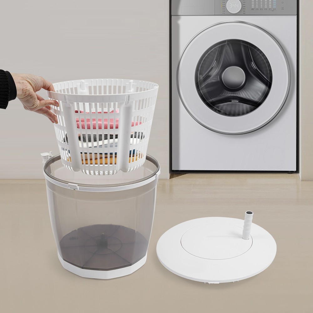 2-in-1 Mini Manual Portable Washing Machine with Spin Dryer Function