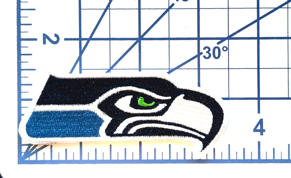 Seattle Seahawks 2002 -2008 3.5" Iron On Embroidered Patch~ Free Tracking!